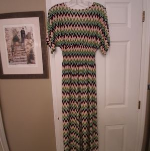Full length v- neck Cristinalove summer dress